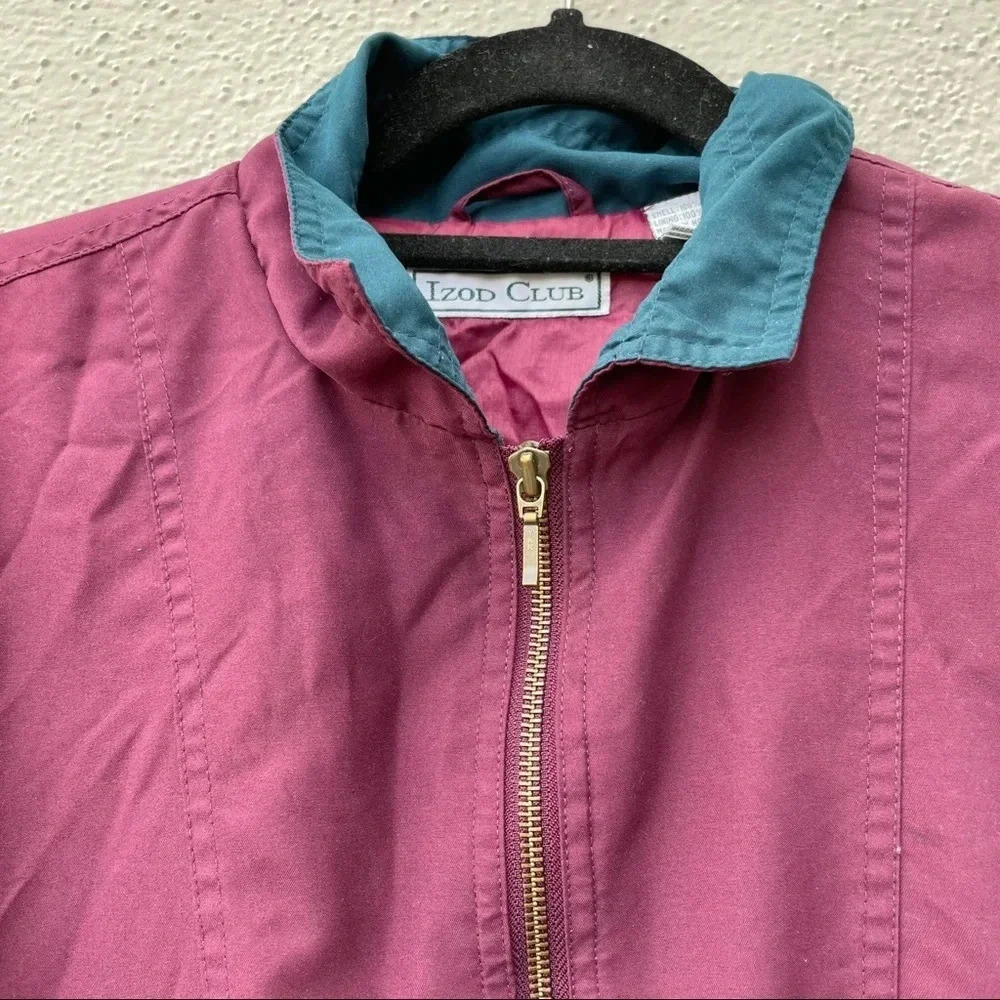 VTG 90's Izod Club half zip pullover jacket - Picture 3 of 5